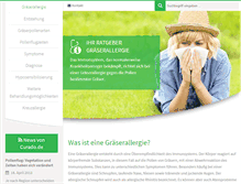 Tablet Screenshot of graeserallergie.de